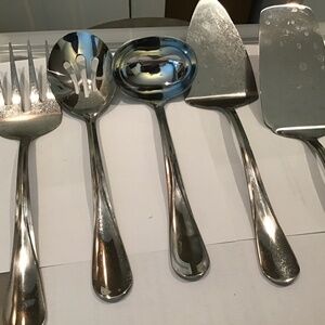Vintage 5 Piece Set Mikasa Stainless Serving Utensils-Home Dining Kitchen